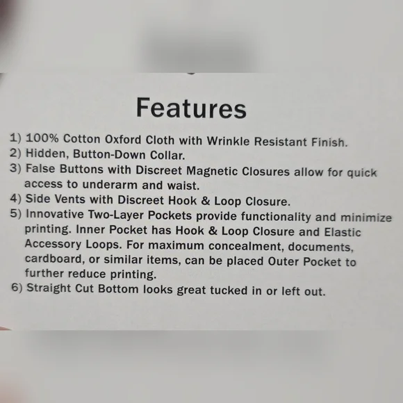 NWT Woolrich Elite Series Tactical 100% Cotton Long Sleeve Button Up Shirt. L - Picture 3 of 10